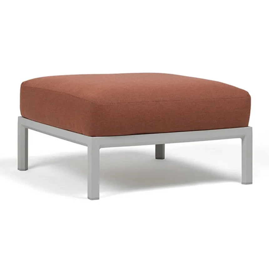 Nardi Maximo fabric garden pouf with gesso frame