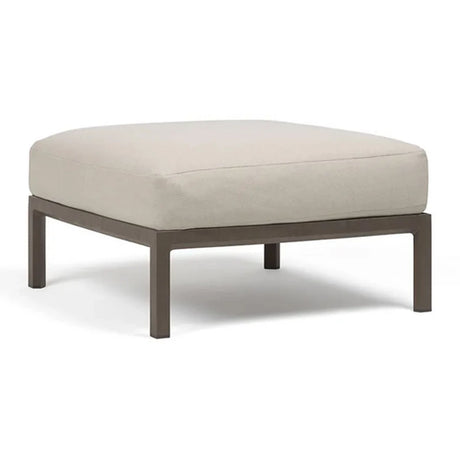 Nardi Maximo fabric garden pouf with terra frame