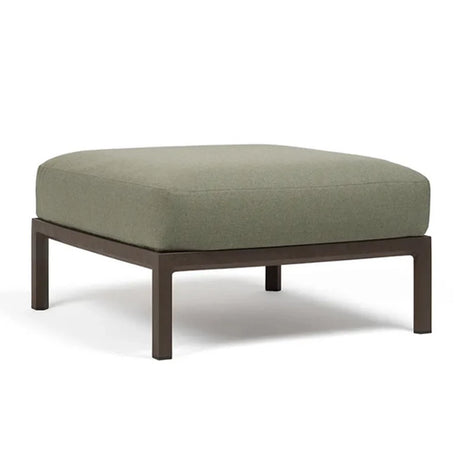 Nardi Maximo fabric garden pouf with terra frame