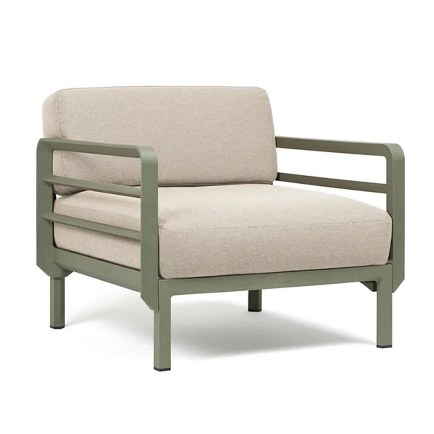 Nardi Maximo Poltrona fabric garden armchair with cactus frame