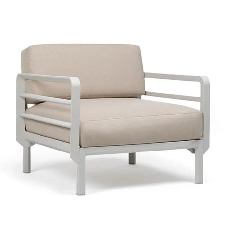 Nardi Maximo Poltrona fabric garden armchair with gesso frame