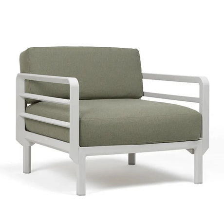 Nardi Maximo Poltrona fabric garden armchair with gesso frame