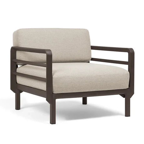 Nardi Maximo Poltrona fabric garden armchair with terra frame