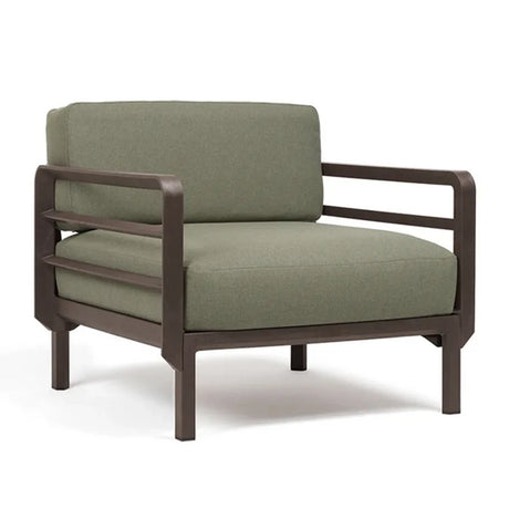 Nardi Maximo Poltrona fabric garden armchair with terra frame