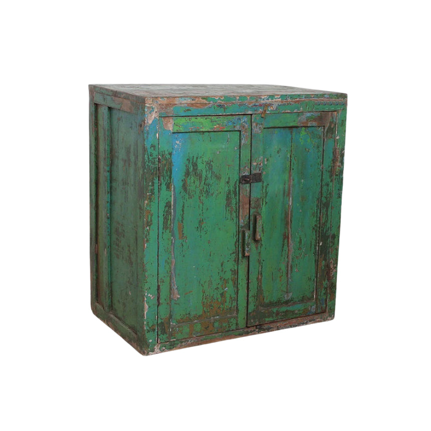 Green wooden cabinet