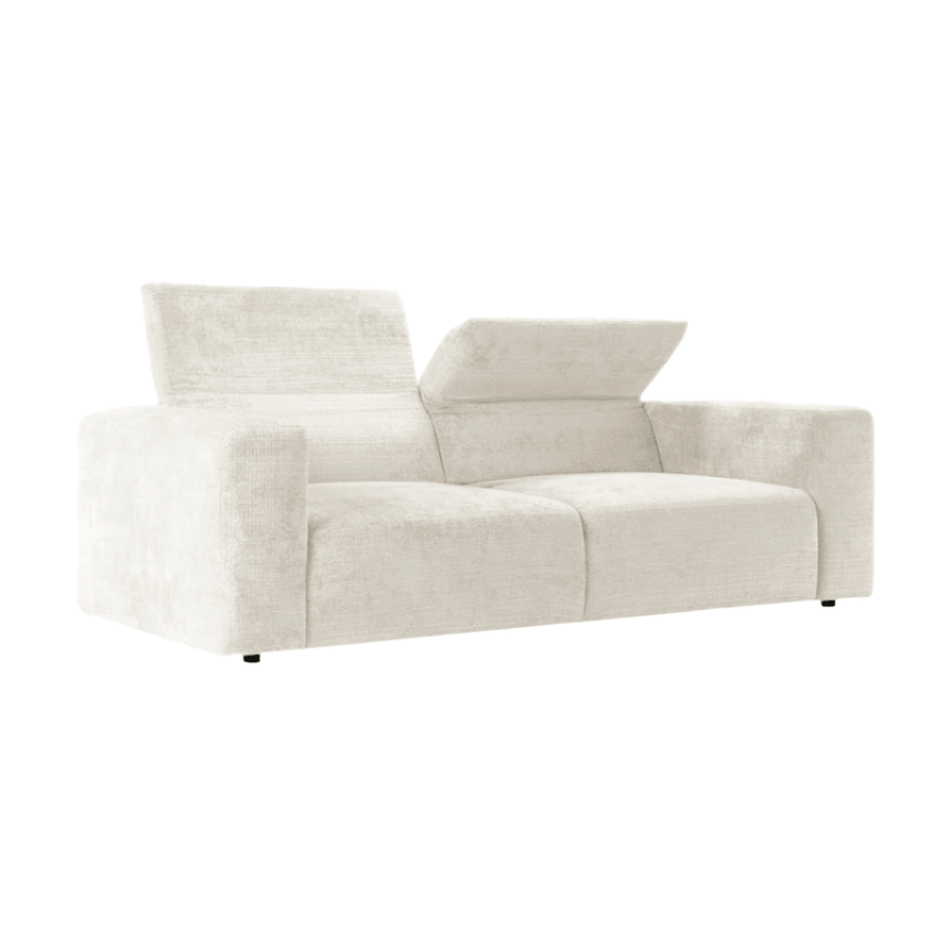 Cruz 3-seater chenille sofa