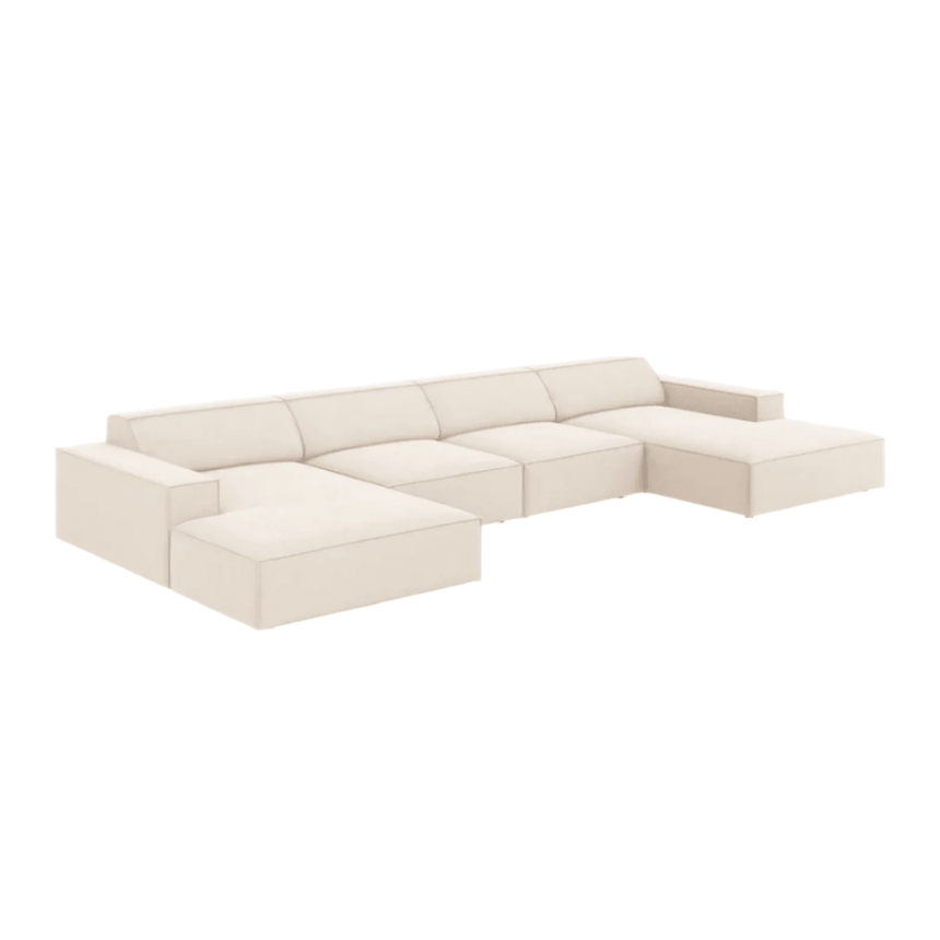 Jodie U-Shaped Velvet Sofa