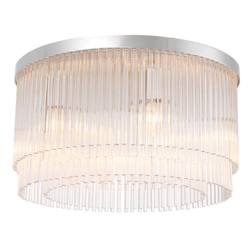 Hector glass ceiling lamp