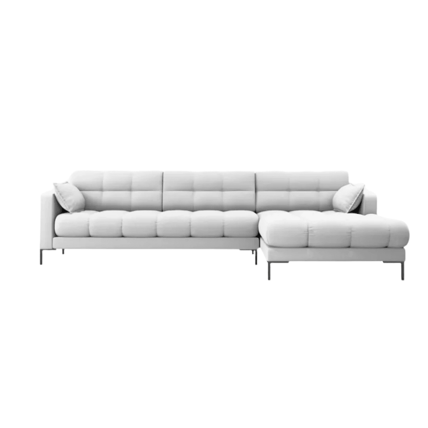 Mamaia jobbos buklé sarokkanapé fekete lábbal