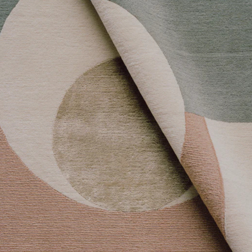 Muted Frontier wool rug