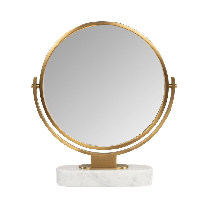 Leila marble table mirror