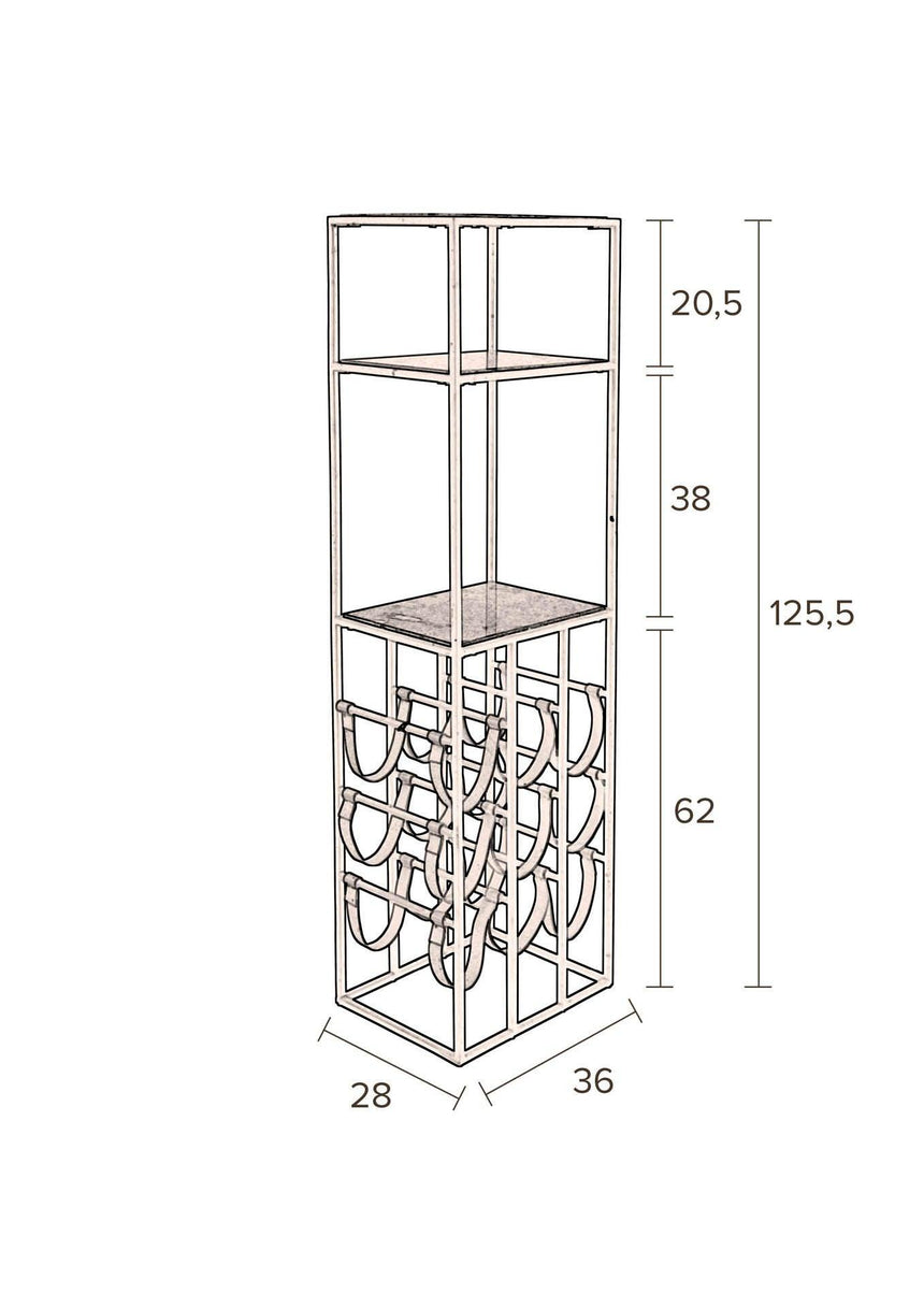 Mil polcos fém bortartó-4