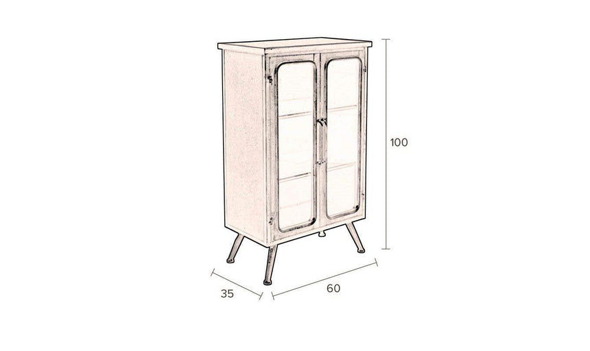 Denza 2 ajtós fém kabinet-4