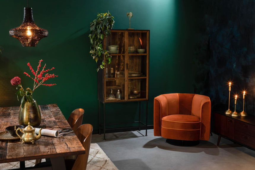 Flower bársony fotel-3