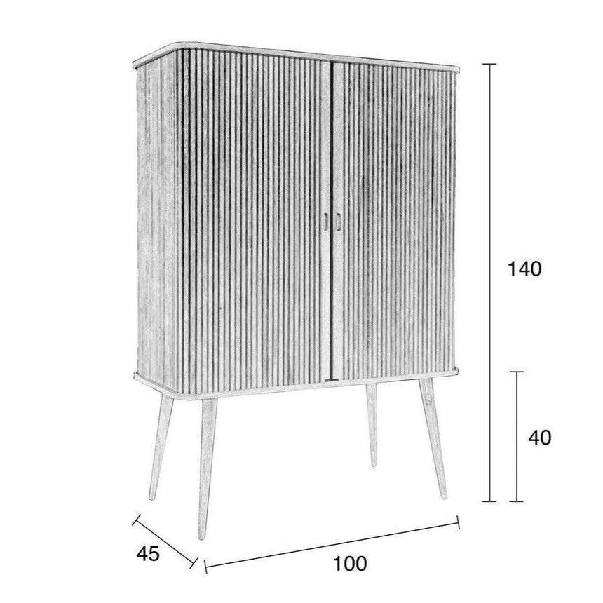 Barbier 2 ajtós fa kabinet-5
