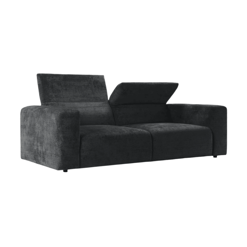 Cruz 3-seater chenille sofa