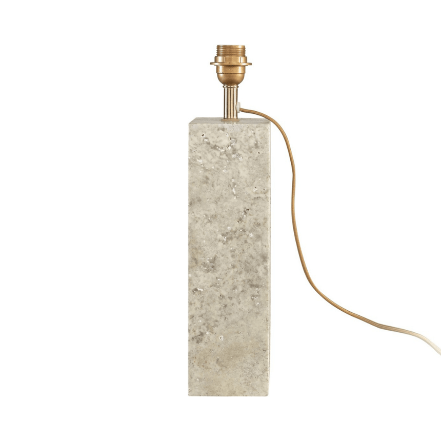 Reso One limestone table lamp base