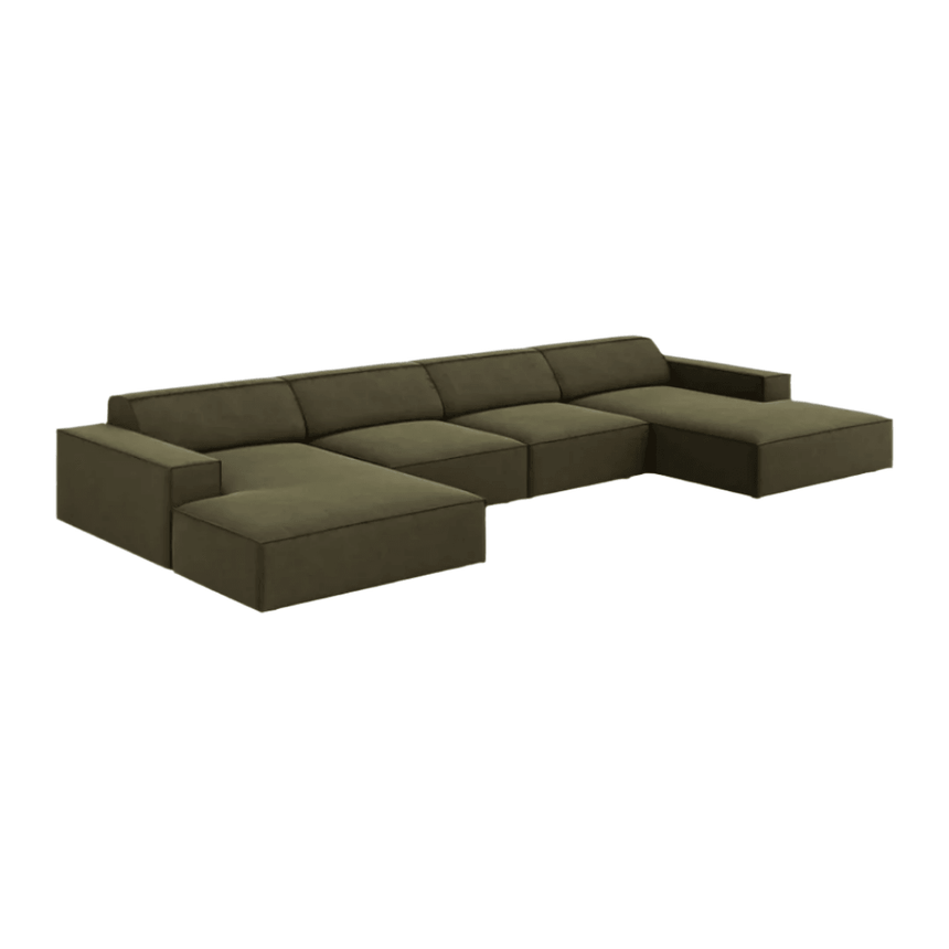 Jodie U-Shaped Velvet Sofa