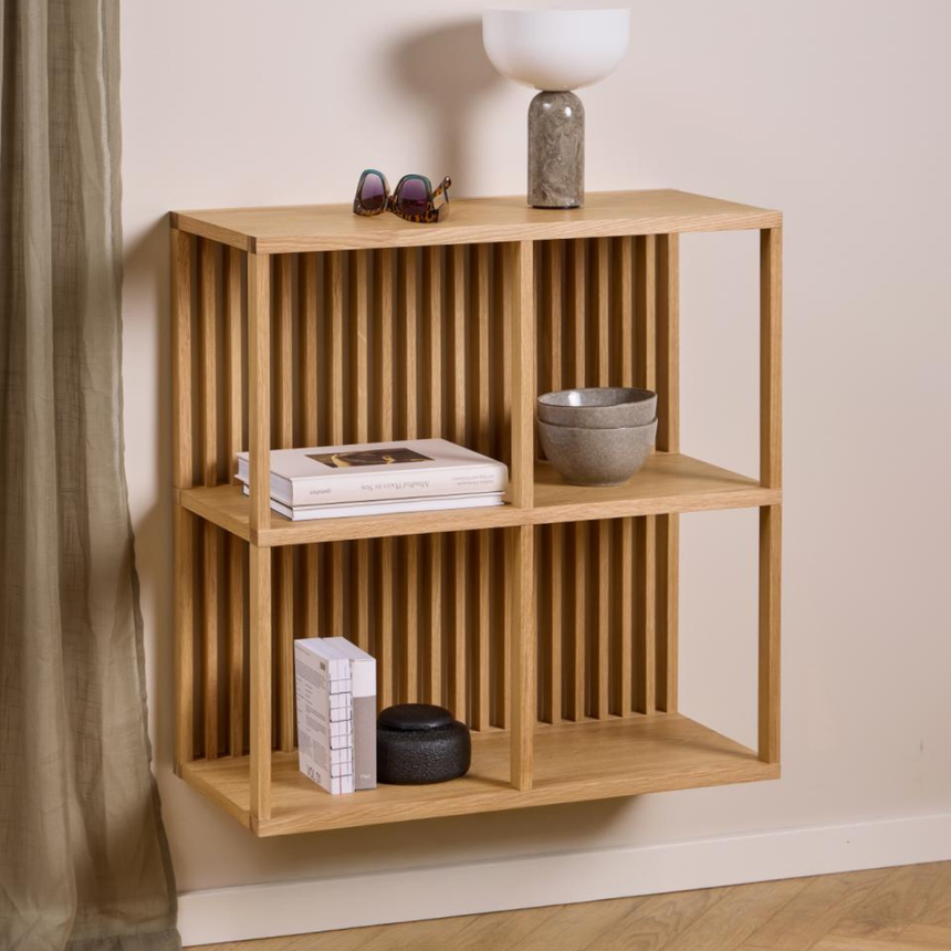 Seaford wooden wall shelf 75x91