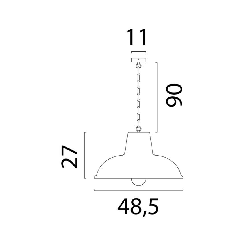 Di Panna fém függőlámpa Ø49
