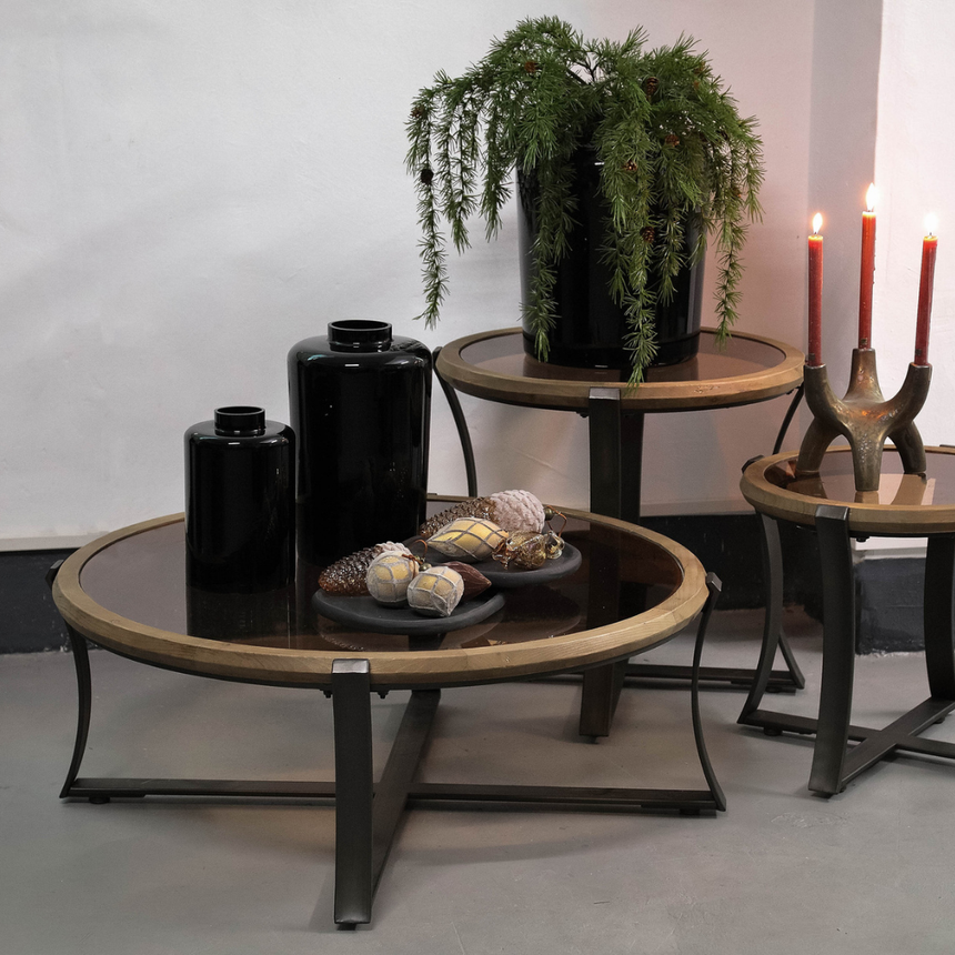 Noa wooden bedside table