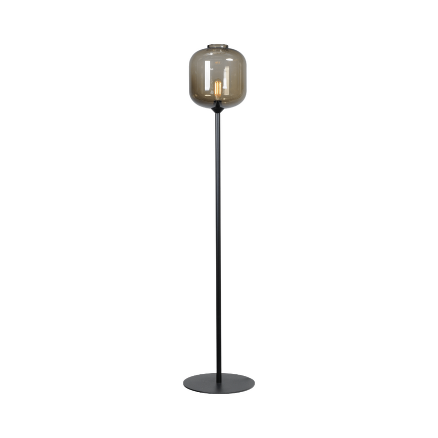 Lava 3-bulb dark gray glass pendant lamp