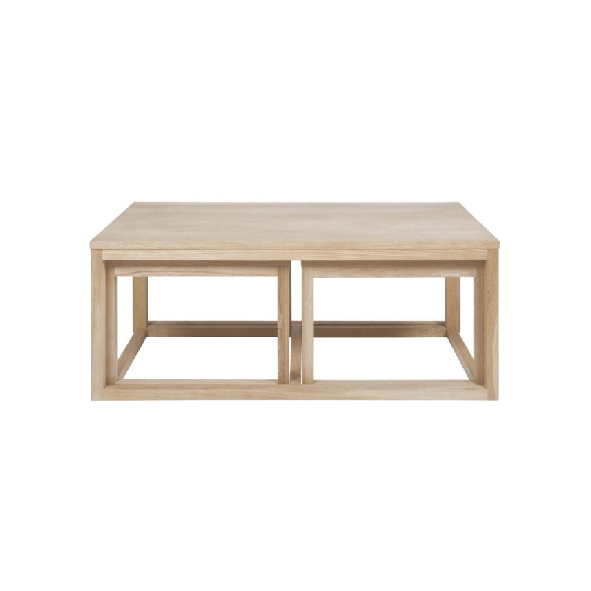 Cornus wood coffee table 120x60 set