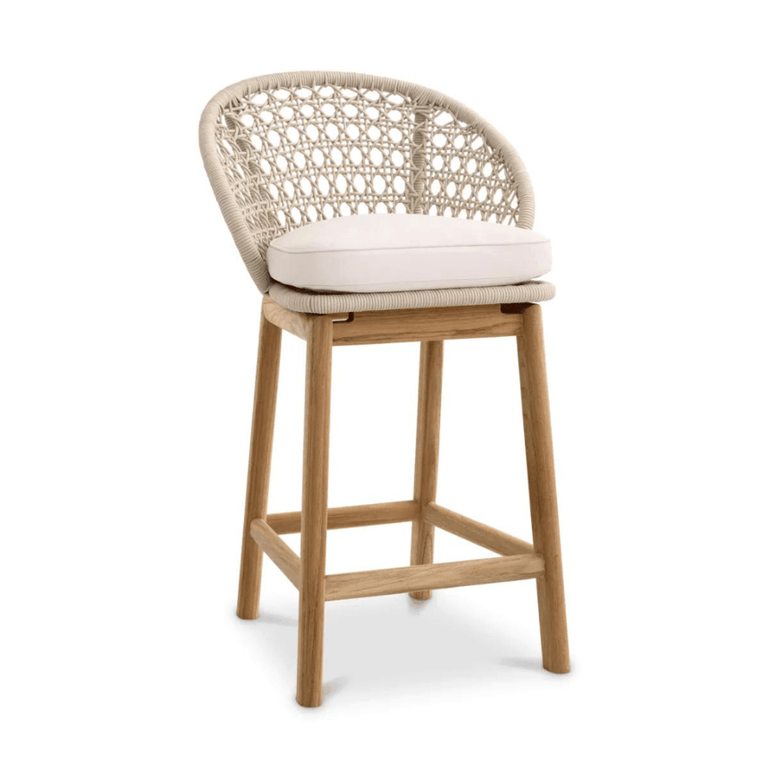 Trinity fabric garden bar stool low