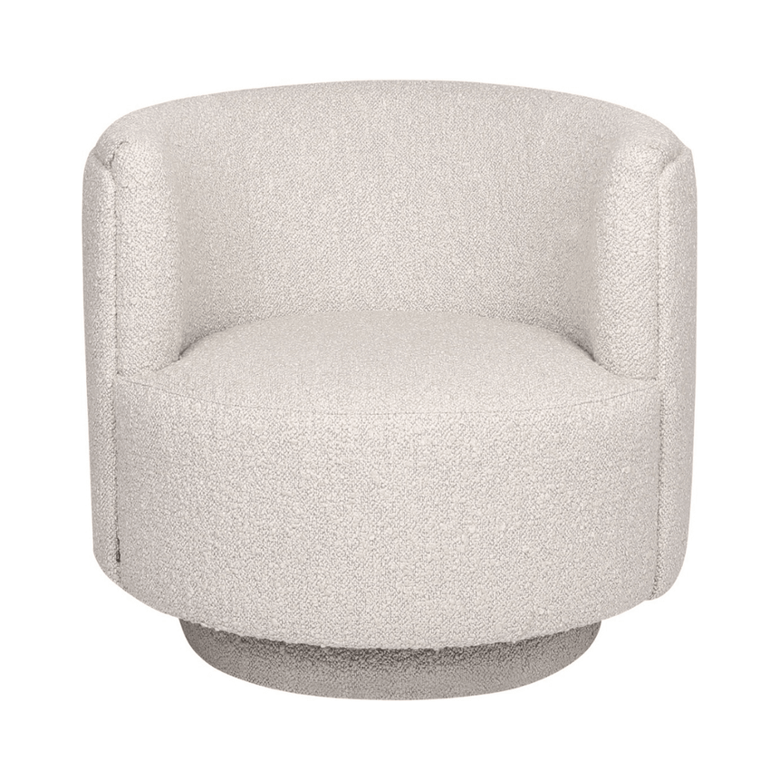 Savoy fabric swivel armchair