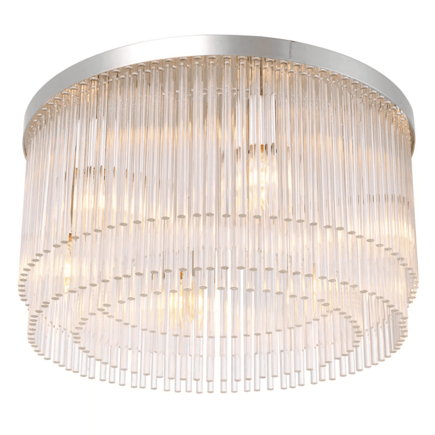 Hector glass ceiling lamp