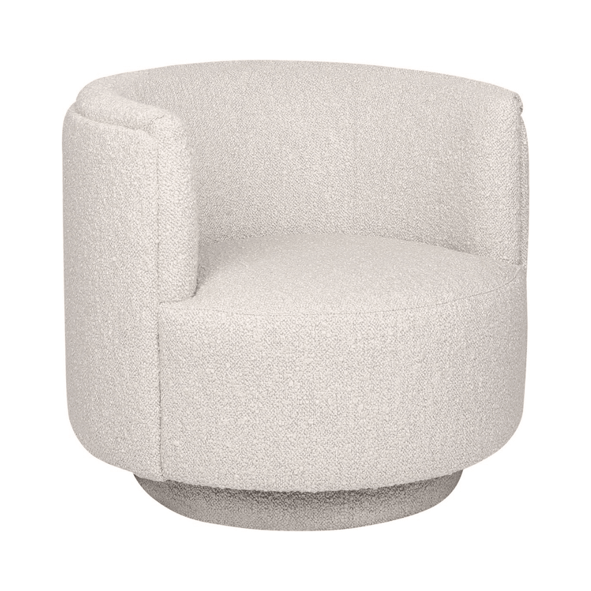 Savoy fabric swivel armchair