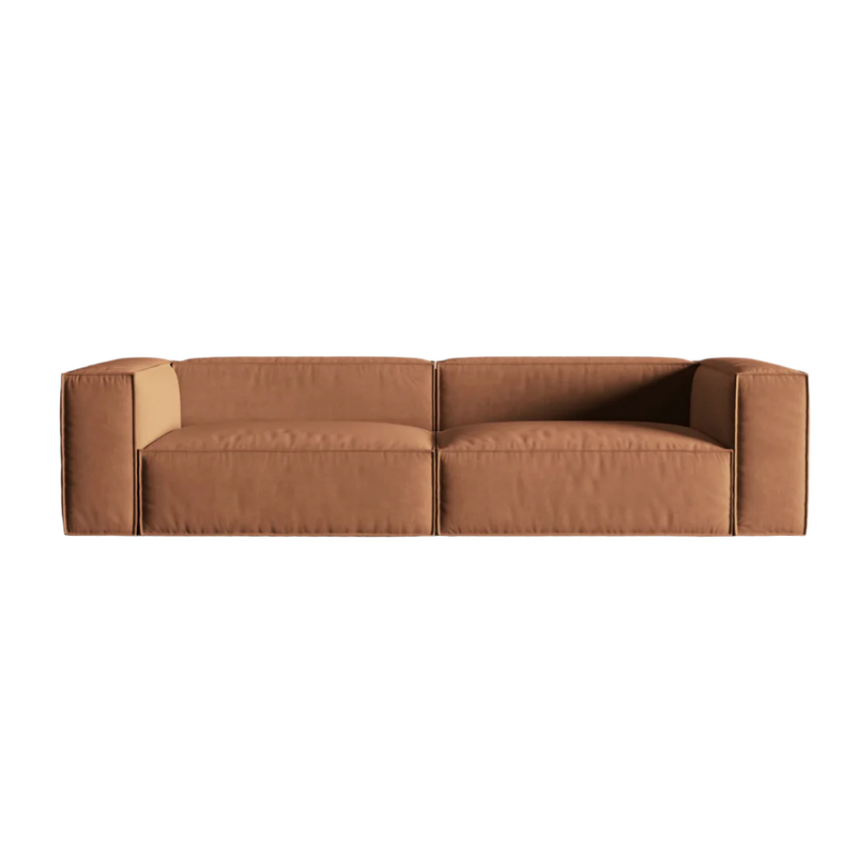 Ruby 2-seater velvet sofa