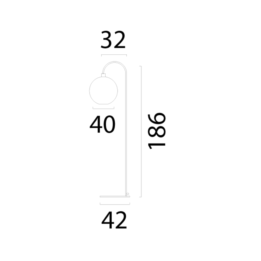 Corda fabric floor lamp