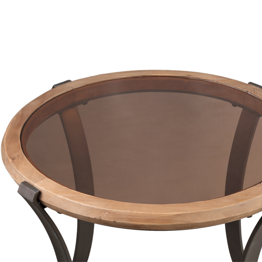 Cami üveg lerakóasztal