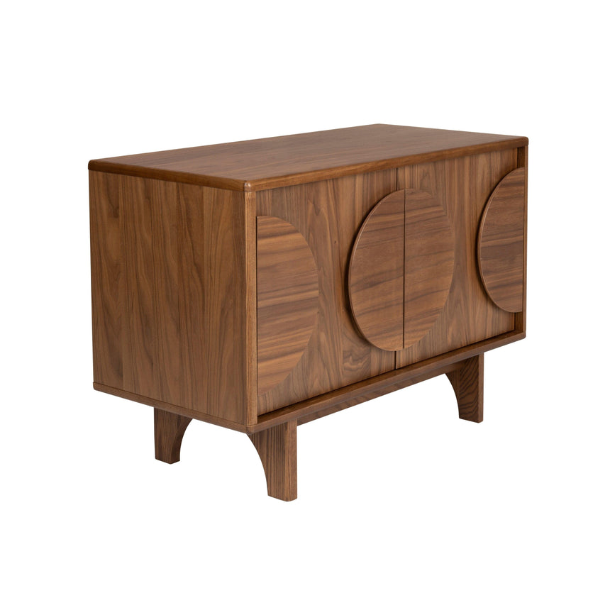 Groove 2-door wooden cabinet