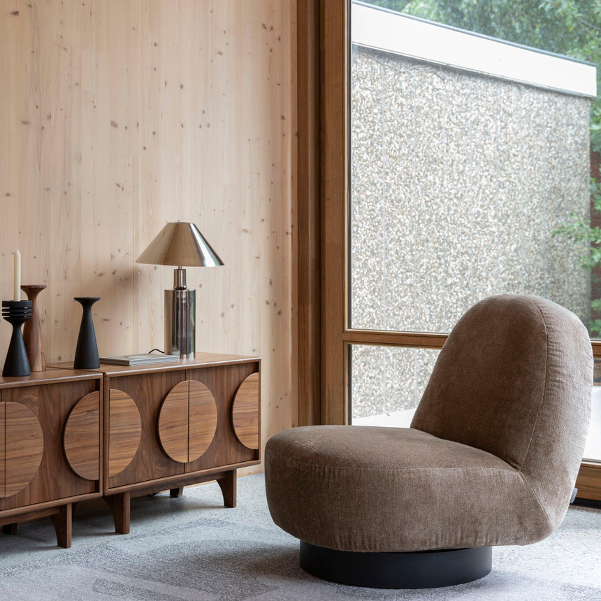 Groove 2-door wooden cabinet