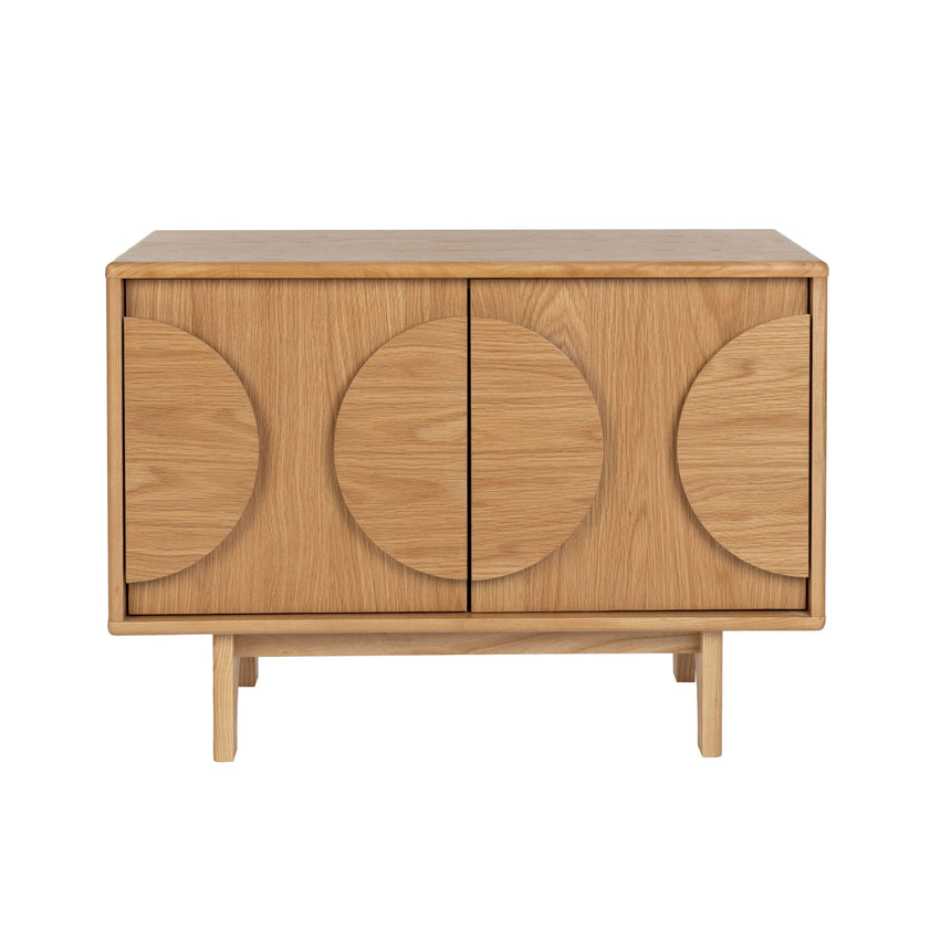 Groove 2-door wooden cabinet