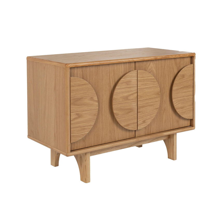 Groove 2-door wooden cabinet