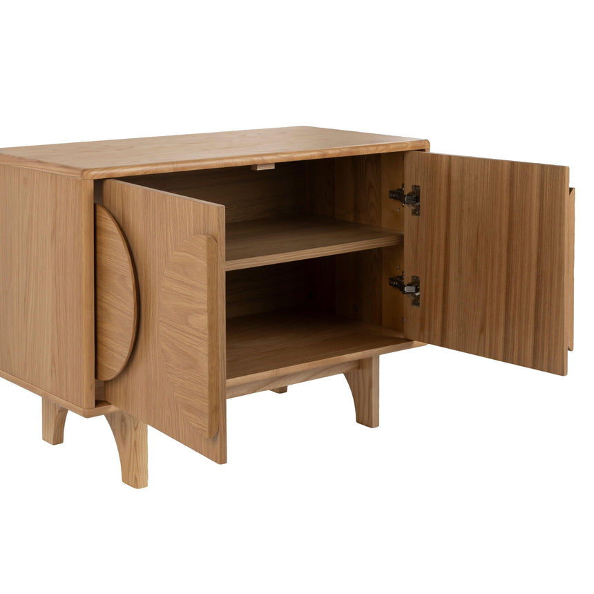 Groove 2-door wooden cabinet