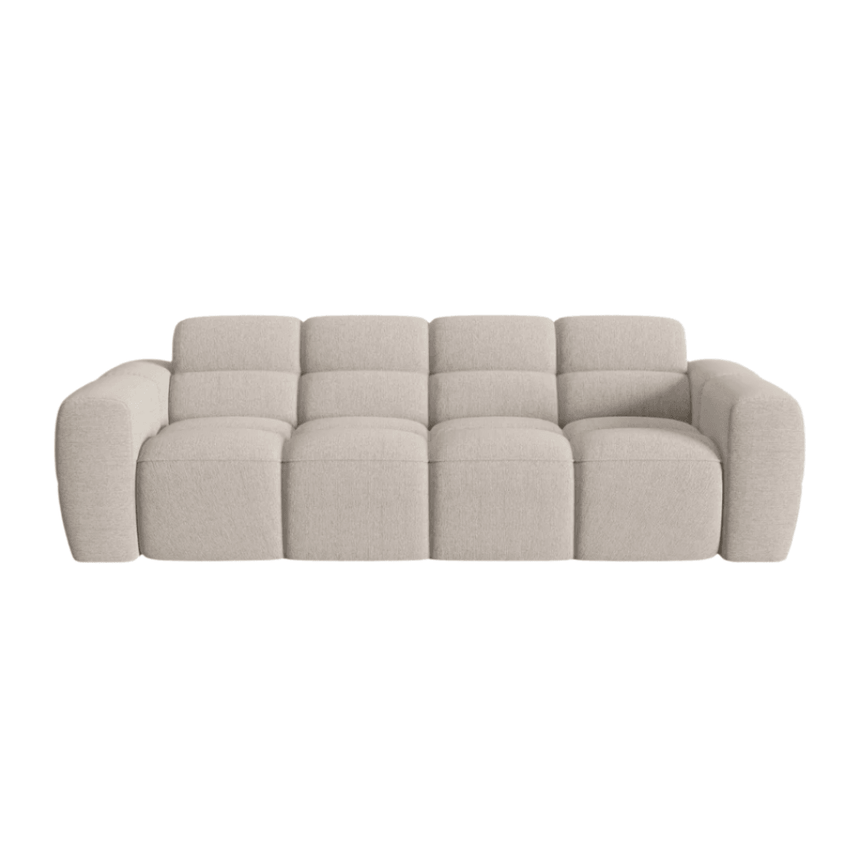 Lisa 4-seater fabric sofa