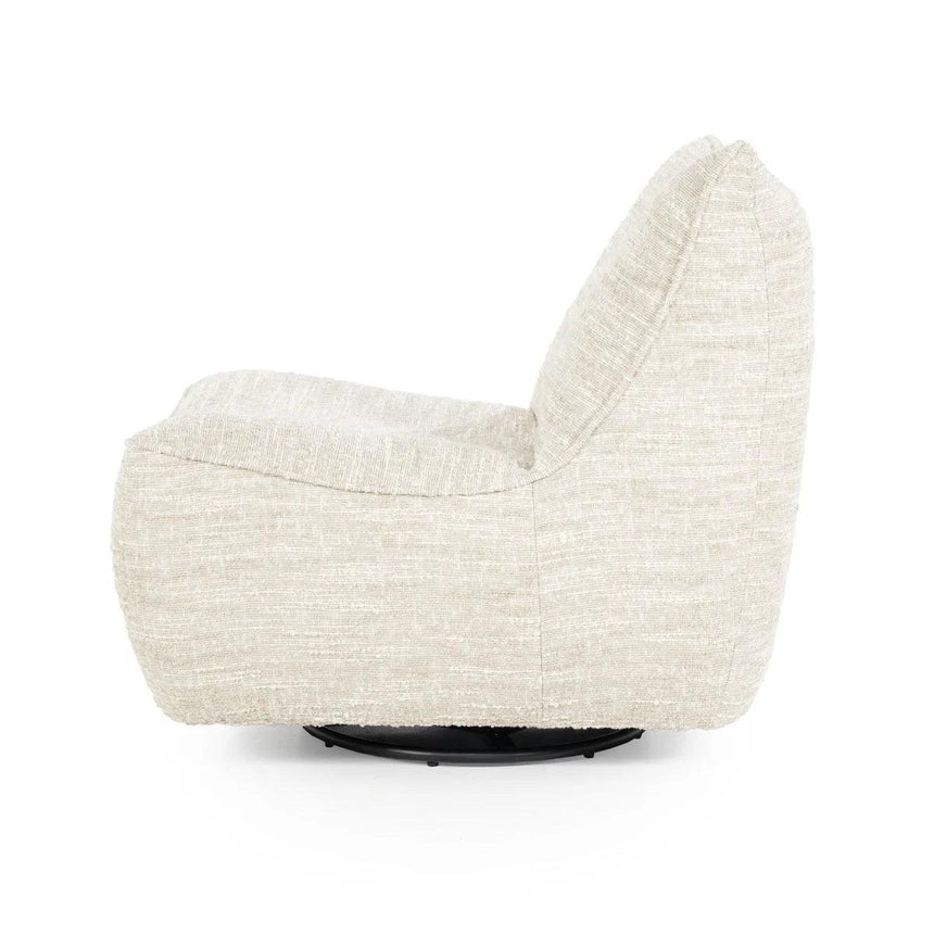Loys fabric swivel armchair
