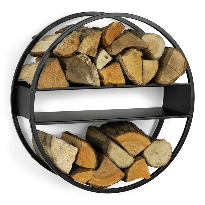 Timber Tumbler fém fali tűzifatartó