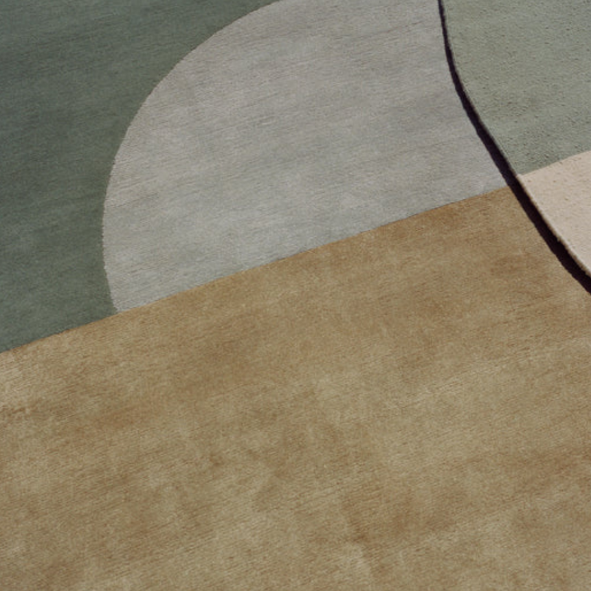 Muted Frontier wool rug