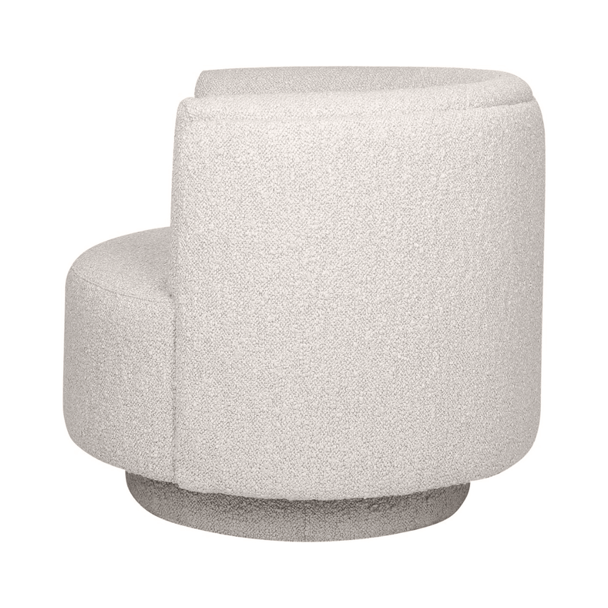 Savoy fabric swivel armchair