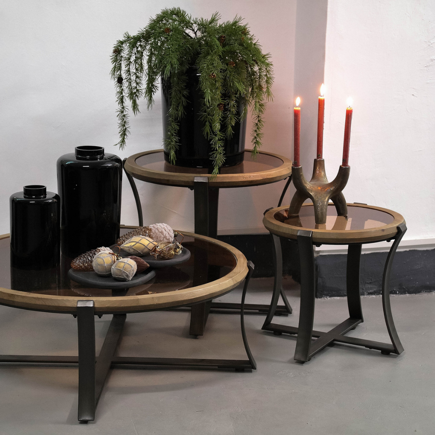 Cami üveg lerakóasztal