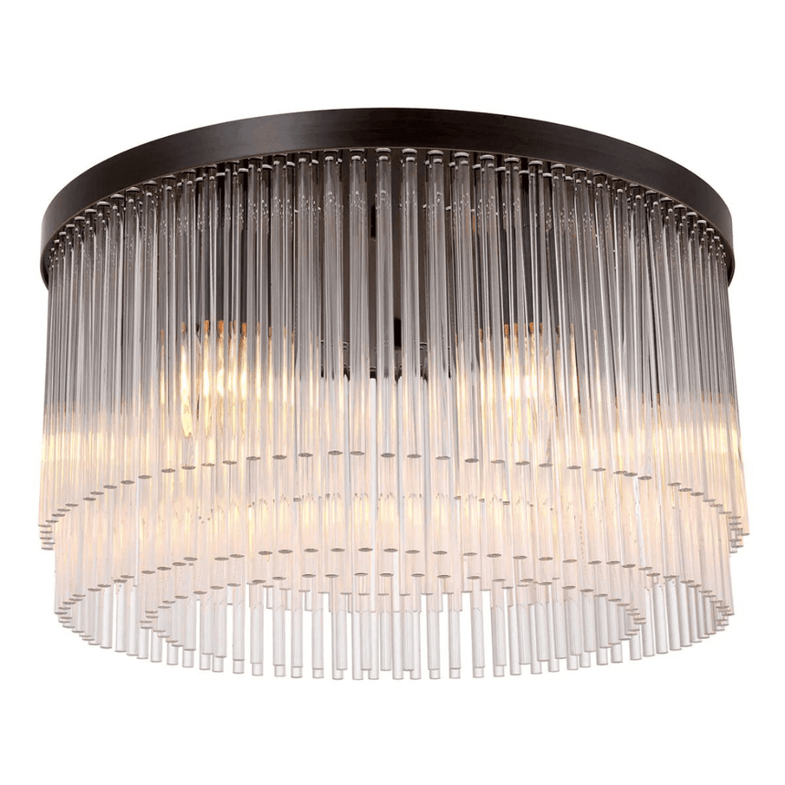 Hector glass ceiling lamp