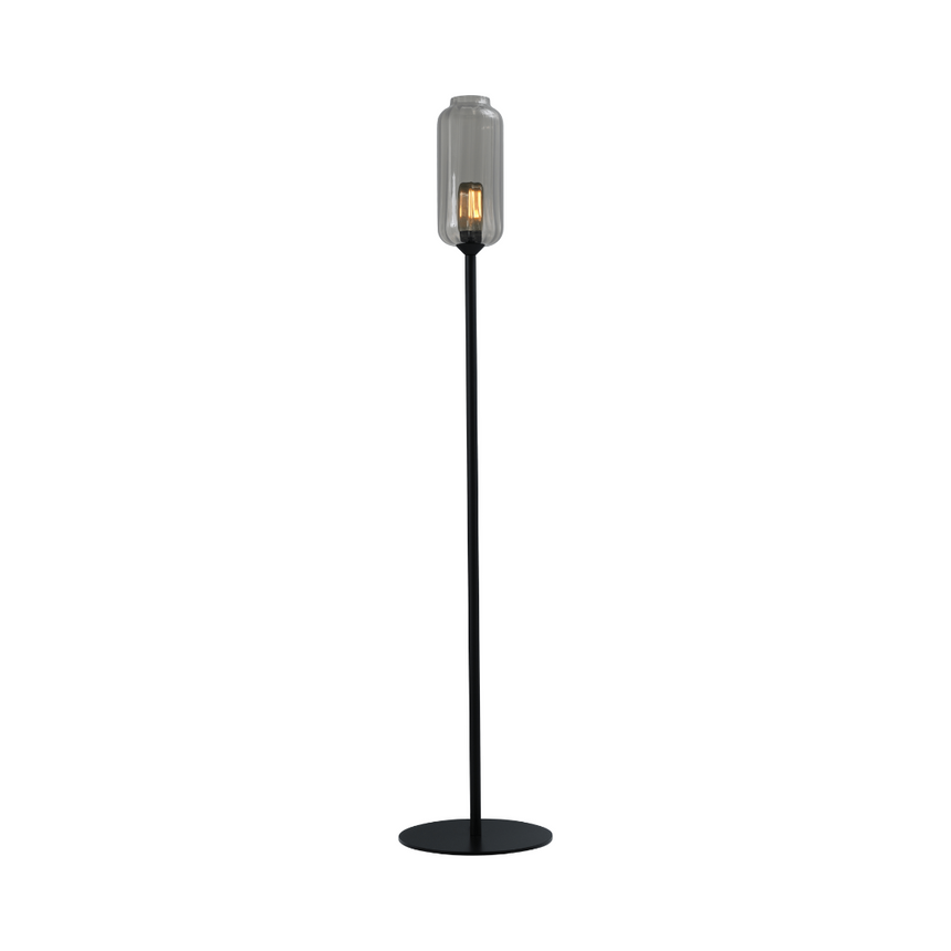 Lava 3-bulb dark gray glass pendant lamp