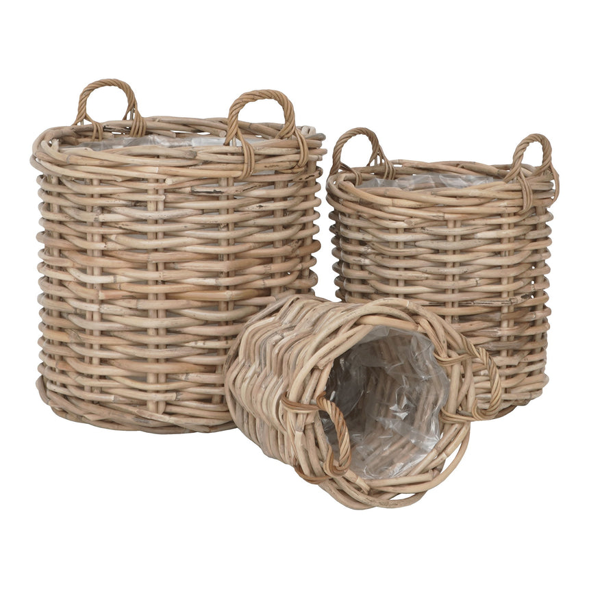 Burton rattan basket set