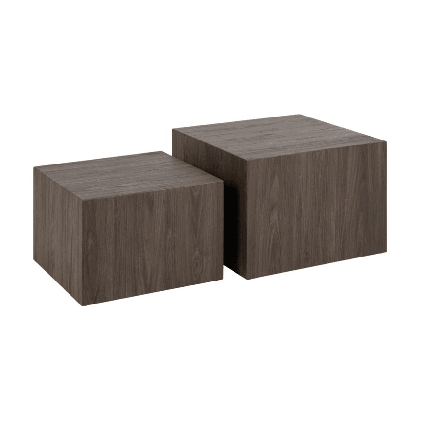 Dice wooden coffee table set 58x58