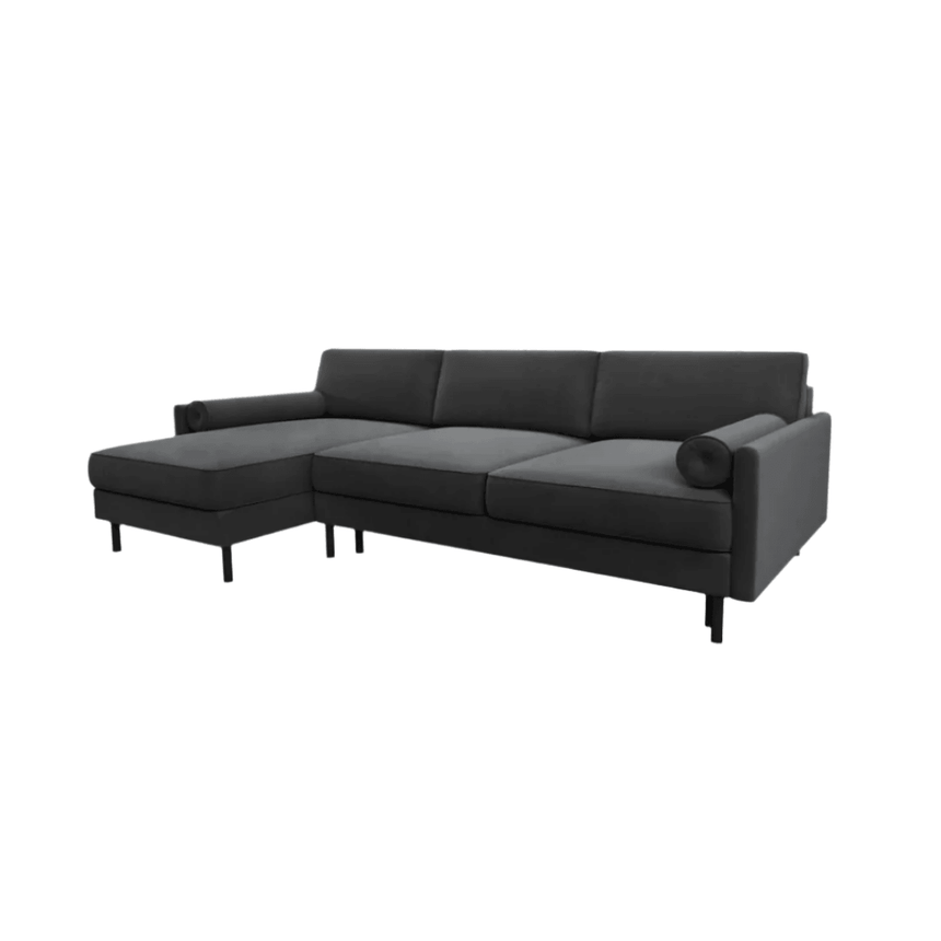 Scott balos bársony sarokkanapé